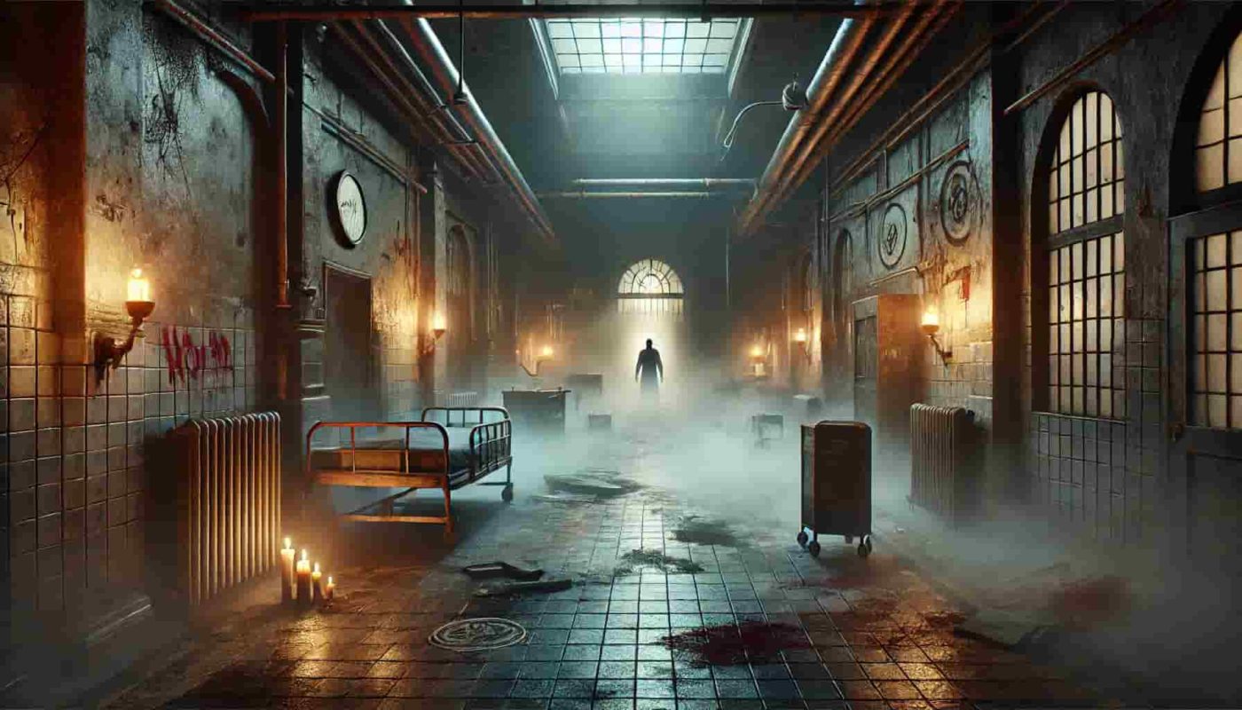 Imagen de videojuego de terror para Halloween. IDesigner escuela de videojuegos.